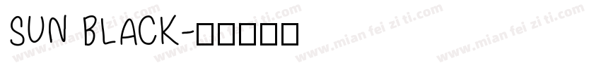 SUN BLACK字体转换